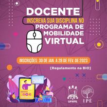 Docente inscreva sua disciplina no Programa de Mobilidade Virtual